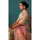 Pista Green Kashmiri Pashmina Woven Work Traditional Wear Saree - 9974191553