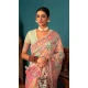 Cream Kashmiri Pashmina Woven Work Traditional Wear Saree - 9974191555