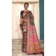 Black Kashmiri Pashmina Woven Work Traditional Wear Saree - 9974191557