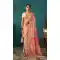 Light Peach Kashmiri Pashmina Woven Work Traditional Wear Saree - 9974191560