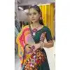 Green Rayon Printed Navratri Lehenga Choli - 10047192085