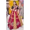 Maroon Rayon Digital Printed Navratri Lehenga Choli - 10047192094