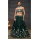 Green Poly Chiffon Embroidered Designer Wear Lehenga Choli - 10082192263
