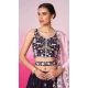 Purple Satin Embroidery Wedding Wear Lehenga Choli - 10084192271