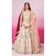 Cream Silk Embroidery Wedding Wear Lehenga Choli - 10084192274