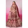 Red Silk Embroidery Wedding Wear Plus Size Lehenga Choli - 10084192276