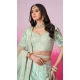 Sea Green Silk Embroidery Wedding Wear Lehenga Choli - 10084192280