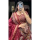 Maroon Tussar Silk Foil Print Work Navratri Wear Lehenga Choli - 10087192293
