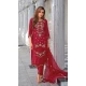 Red Viscose Resham Work Party Wear Readymade Salwar Suit - 10088192297