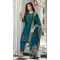 Teal Vichitra Silk Resham Work Party Wear Readymade Salwar Suit - 10088192304