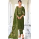 Mehendi Viscose Resham Work Party Wear Readymade Salwar Suit - 10088192306