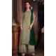 Butterfly Net Embroidered Pakistani Style Palazzo Suit In Pista Geen - 10099192357