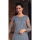 Butterfly Net Embroidered Pakistani Style Palazzo Suit In Sky Blue - 10099192360