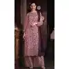 Butterfly Net Embroidered Pakistani Style Plus Size Palazzo Suit In Lavender - 10099192361