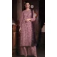 Butterfly Net Embroidered Pakistani Style Palazzo Suit In Lavender - 10099192361