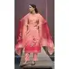 Pink Chanderi Digital Printed Pakistani Style Plus Size Salwar Kameez - 10108192391