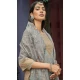 Grey Chanderi Digital Printed Pakistani Style Salwar Kameez - 10108192393