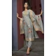 Grey Chanderi Digital Printed Pakistani Style Salwar Kameez - 10108192393