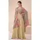 Real Silk Embroidered Indo Western Style Palazzo Suit In Multi Color - 10110192401