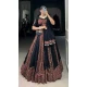 Black Pure Cotton Print Work Navratri Wear Lehenga Choli - 10097192341