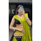 Multi Color Pure Cotton Plain And Print Work Navratri Wear Lehenga Choli - 10097192344