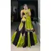 Multi Color Pure Cotton Plain And Print Work Plus Size Navratri Lehenga Choli - 10097192344