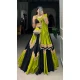 Multi Color Pure Cotton Plain And Print Work Navratri Wear Lehenga Choli - 10097192344