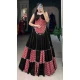 Multi Color Pure Cotton Print With Mirror Hand Work Navratri Wear Lehenga Choli - 10097192350