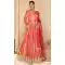 Georgette Multi Color Embroidered Party Wear Readymade Gown - 10111192406