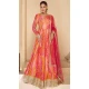 Georgette Multi Color Embroidered Party Wear Readymade Gown - 10111192406