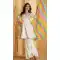 White Silk Embellished Work Party Wear Designer Sharara Suit - 10112192408
