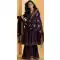 Purple Silk Embellished Work Party Wear Designer Sharara Suit - 10112192409