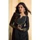 Black Silk Embellished Work Party Wear Designer Sharara Suit - 10112192410