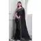Walnut Art Silk Sequins Work Party Wear Saree In Black - 10114192416