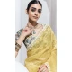 Light Yellow Glass Tissue Organza Embroidered Traditional Wear Saree - 10115192431 Light Yellow Glass Tissue Organza Embroidered Traditional Wear Saree - 10115192431