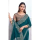 Chiffon Silk Resham Work Function Wear Saree In Mint - 10116192433