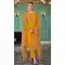 Mustard Georgette Resham Work Party Wear Salwar Kameez - 10117192438