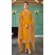 Mustard Georgette Resham Work Party Wear Salwar Kameez - 10117192438