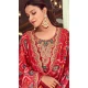 Red Georgette Resham Work Party Wear Salwar Kameez - 10117192441