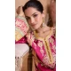 Rani Pink Chinon Zari Work Pakistani Style Palazzo Salwar Suit - 10120192449