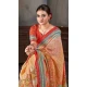 Multi Color Natural Silk Print Work Traditional Wear Saree - 10151192576