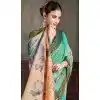 Natural Silk Print Work Traditional Wear Plus Size Saree In Multi Color - 10151192578