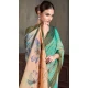 Natural Silk Print Work Traditional Wear Saree In Multi Color - 10151192578
