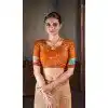 Natural Silk Multi Color Print Work Traditional Wear Plus Size Saree - 10151192587
