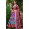 Lavender Dola Silk Zari Weaving Work Party Wear Lehenga Choli - 10167192672