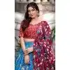Multi Color Tussar Silk Zari Weaving Work Party Wear Plus Size Lehenga Choli - 10168192676