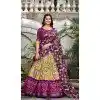 Tussar Silk Zari Weaving Work Party Wear Plus Size Lehenga Choli In Multi Color - 10168192679