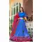 Tussar Silk Patola Print Party Wear Lehenga Choli In Blue - 10169192681