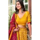 Tussar Silk Patola Print Party Wear Lehenga Choli In Yellow - 10169192683