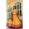 Tussar Silk Patola Print Party Wear Lehenga Choli In Yellow - 10169192683